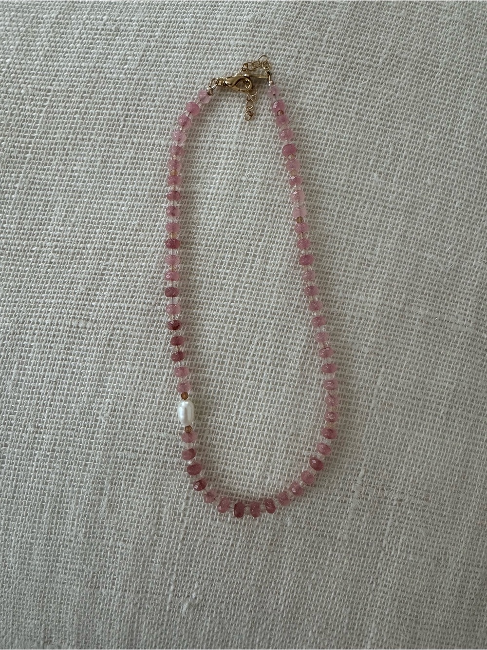 Pink citrine necklace by rooni